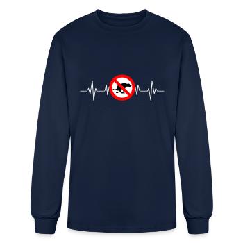 I Poop A Lot - Men's Long Sleeve T-Shirt - navy - Front