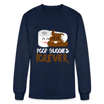 I Poop A Lot - Men's Long Sleeve T-Shirt - navy - Front
