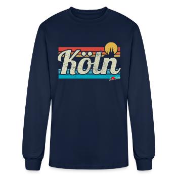 Köln Skyline Cologne Lover Retro Gift I Love Köln - Men's Long Sleeve T-Shirt - navy - Front