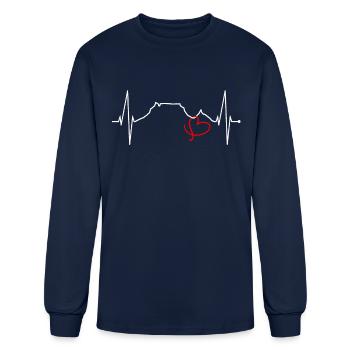 Cape Town Skyline South Africa Love Table Mountain - Men's Long Sleeve T-Shirt - navy - Front