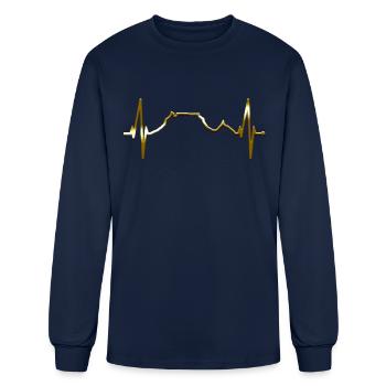 Cape Town Skyline South Africa Love Table Mountain - Men's Long Sleeve T-Shirt - navy - Front