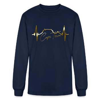 Cape Town Skyline South Africa Love Table Mountain - Men's Long Sleeve T-Shirt - navy - Front