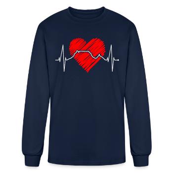 Cape Town Skyline South Africa Love Table Mountain - Men's Long Sleeve T-Shirt - navy - Front