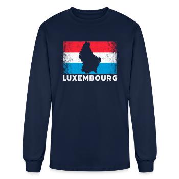 Luxembourg flag Luxembourger - Men's Long Sleeve T-Shirt - navy - Front