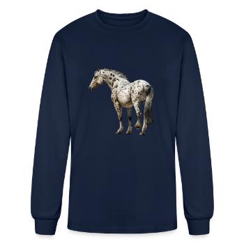 appaloosa equestrian horse - Men's Long Sleeve T-Shirt - navy - Front