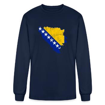 Bosnia Herzegovina - Men's Long Sleeve T-Shirt - navy - Front