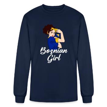 Bosnia Herzegovina - Men's Long Sleeve T-Shirt - navy - Front