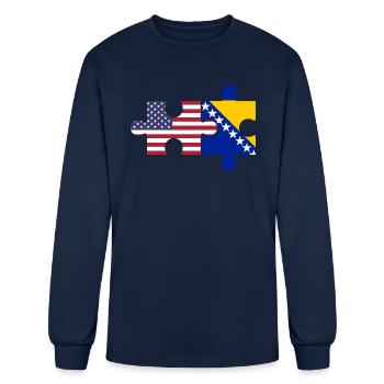 Bosnia Herzegovina - Men's Long Sleeve T-Shirt - navy - Front
