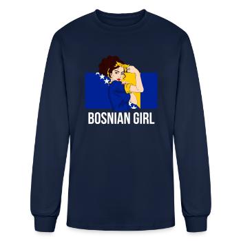 Bosnia Herzegovina - Men's Long Sleeve T-Shirt - navy - Front