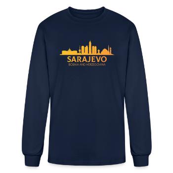 Bosnia Herzegovina - Men's Long Sleeve T-Shirt - navy - Front