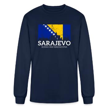 Bosnia Herzegovina - Men's Long Sleeve T-Shirt - navy - Front