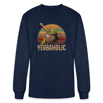 Yerba Mate argentina - Men's Long Sleeve T-Shirt - navy - Front