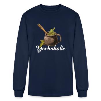 Yerba Mate argentina - Men's Long Sleeve T-Shirt - navy - Front