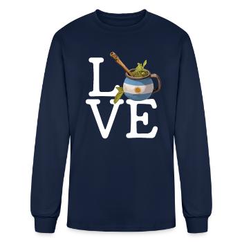 Yerba Mate argentina - Men's Long Sleeve T-Shirt - navy - Front