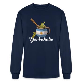 Yerba Mate argentina - Men's Long Sleeve T-Shirt - navy - Front