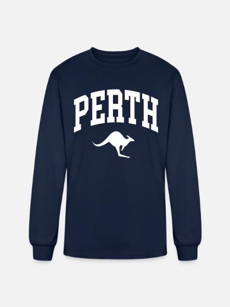 Perth - Men's Long Sleeve T-Shirt - navy