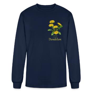 Herb Dandelion - Men's Long Sleeve T-Shirt - navy - Front