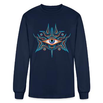 Occult Eye 2 - Men's Long Sleeve T-Shirt - navy - Front