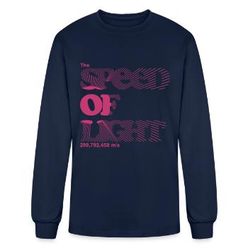 The Speed of Light - Men's Long Sleeve T-Shirt - navy - Front