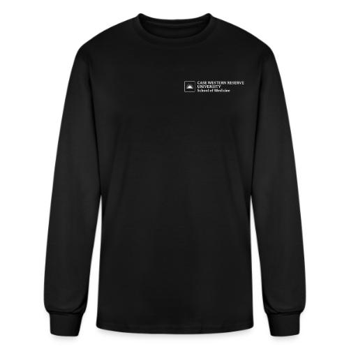 SOM Two Line Horizontal Primary Logo CWRU WHITE 1 - Men's Long Sleeve T-Shirt