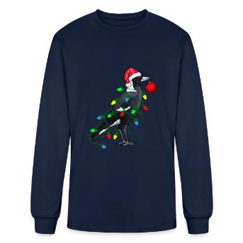 Extra Festive Magpie - Men's Long Sleeve T-Shirt - navy - Front