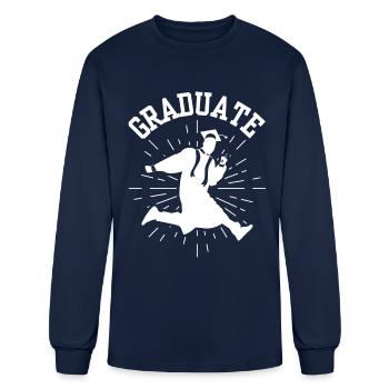 Équipe de diplômés Diplômés Dictons de remise des diplômes - T-shirt à manches longues Homme - marine - Devant