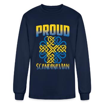 Proud Scandinavian Swede Scandinavia Scandinavic - Men's Long Sleeve T-Shirt - navy - Front