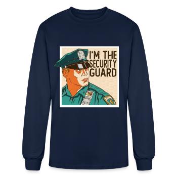I'm The Security Guard Bouncer Job Doorman - Men's Long Sleeve T-Shirt - navy - Front