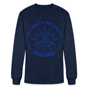 Security Squad Bouncer Job Guard Doorman - Men's Long Sleeve T-Shirt - navy - Front