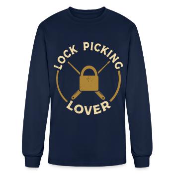 Lock Picking Lover Pick Picker Locks - Men's Long Sleeve T-Shirt - navy - Front