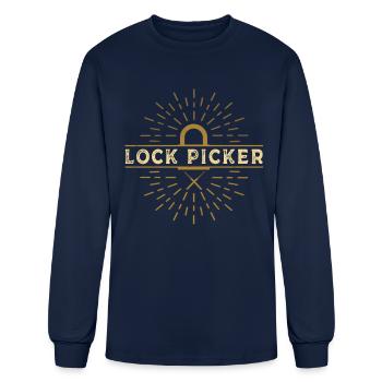 Lock Picker Pick Locks Picking - Men's Long Sleeve T-Shirt - navy - Front