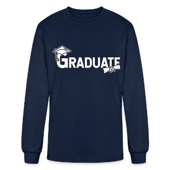 Dictons de l’équipe de diplômés diplômés - T-shirt à manches longues Homme - marine - Devant