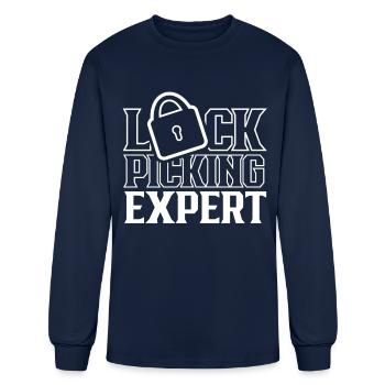 Lock Picking Expert Pick Locks Picker - Men's Long Sleeve T-Shirt - navy - Front