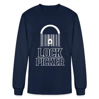 Lock Picker Pick Picking Locks - Men's Long Sleeve T-Shirt - navy - Front