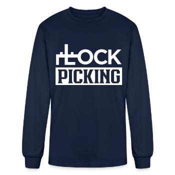 Lock Picking Pick Locks Picker - Men's Long Sleeve T-Shirt - navy - Front