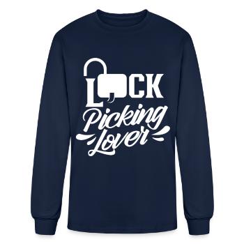 Lock Picking Lover Locks Picker Pick - Men's Long Sleeve T-Shirt - navy - Front