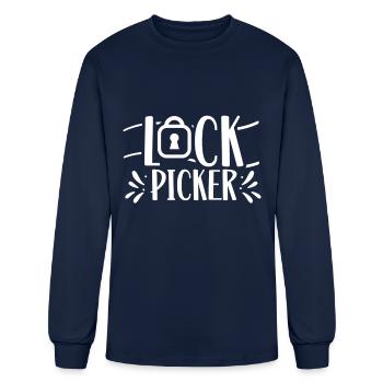 Lock Picker Pick Locks Picking - Men's Long Sleeve T-Shirt - navy - Front