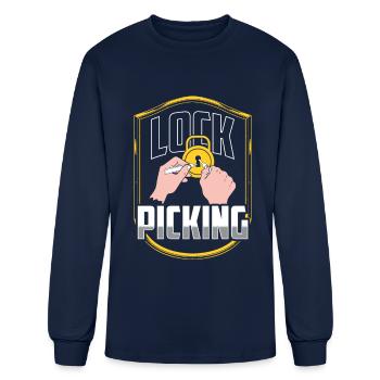 Lock Picking Picker Locks Pick - Men's Long Sleeve T-Shirt - navy - Front