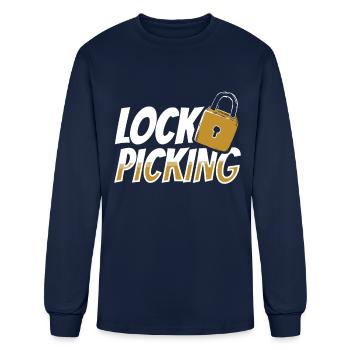 Lock Picking Pick Locks Picker - Men's Long Sleeve T-Shirt - navy - Front