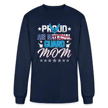 Air National Guard Mom Shirt USA Air Force - Men's Long Sleeve T-Shirt - navy - Front