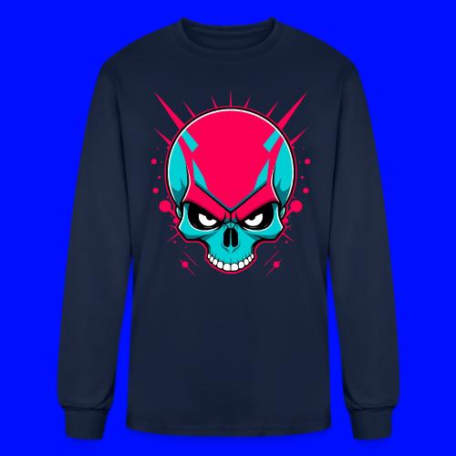 Colorful skull Without lower jaw - Men's Long Sleeve T-Shirt