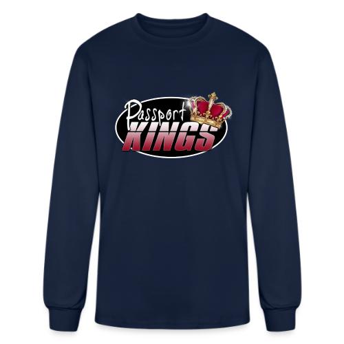 Passport Kings logo for dark shirts - Men's Long Sleeve T-Shirt