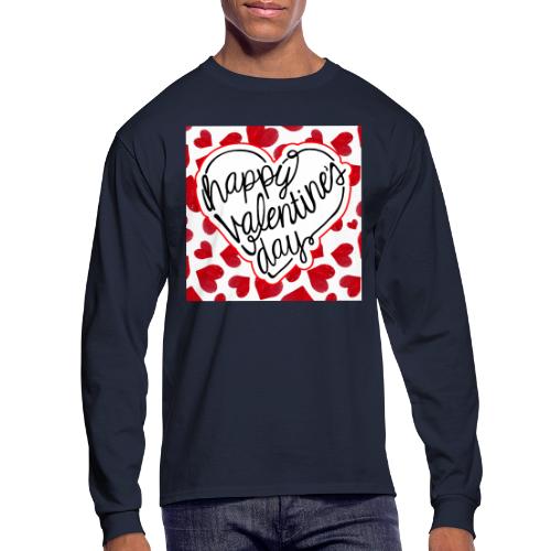 Valentine's Day Designs, February 14, Love Friends - Men's Long Sleeve T-Shirt
