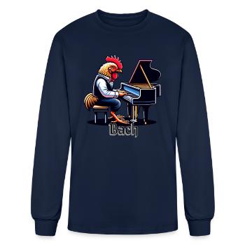 Bach - Men's Long Sleeve T-Shirt - navy - Front