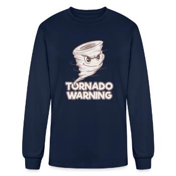 Tornado Warning Weather Storm Weather Forecaster - Men's Long Sleeve T-Shirt - navy - Front