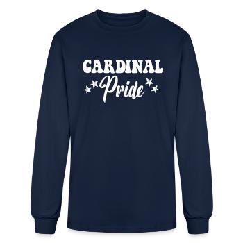 Cardinal Pride High School Cardinals Sports Team - Men's Long Sleeve T-Shirt - navy - Front
