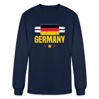 Germany German Flag - Men's Long Sleeve T-Shirt - navy - Front