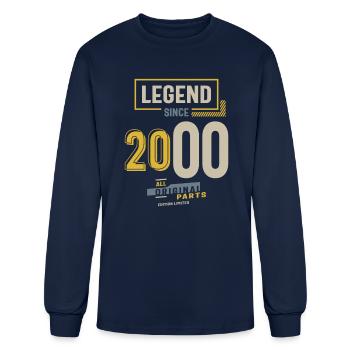 2000 - Men's Long Sleeve T-Shirt - navy - Front