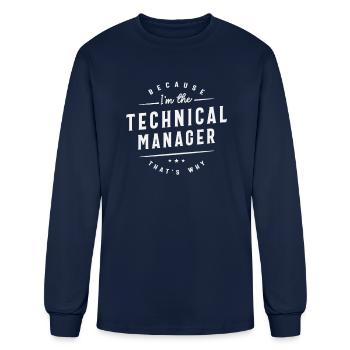 Technical Manager Authority - Men's Long Sleeve T-Shirt - navy - Front