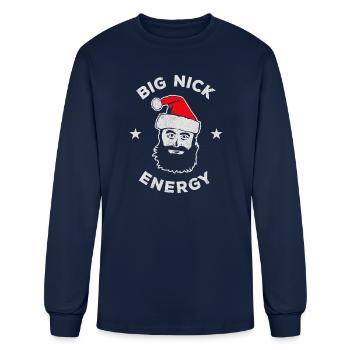 Big Nick Energy - Men's Long Sleeve T-Shirt - navy - Front